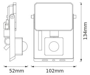 Osram - LED Reflektor so senzorom FLOODLIGHT LED/10W/230V 3000K IP65