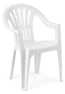Záhradná stolička KONA –⁠ plast, biela