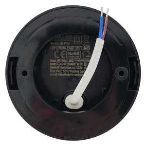 LED bodové svietidlo LED/9W/230V pr. 9 cm čierne