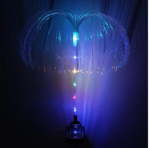 LED RGB solárne svietidlo LED/1,2V 300 mAh IP44 čierna