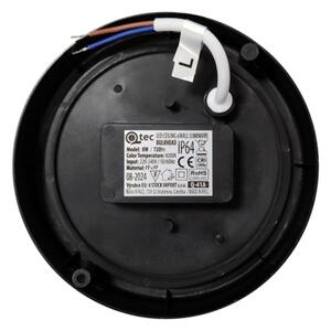 LED vonkajšie stropné svietidlo LED/8W/230V 4200K pr. 14 cm IP64 čierna