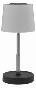 LED stmievateľná vonkajšia nabíjateľná stolová lampa LED/2W/5V IP44 1200 mAh sivá