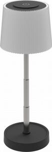 LED stmievateľná vonkajšia nabíjateľná stolová lampa LED/2W/5V IP44 1200 mAh sivá