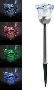 LED RGB Solárne svietidlo ROSE LED/1,2V 100 mAh IP44