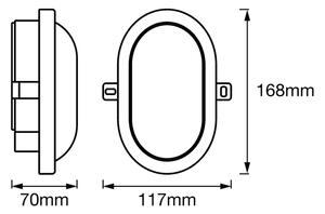 Osram - LED vonkajšie nástenné svietidlo BULKHEAD LED/6W/230V IP54 biela