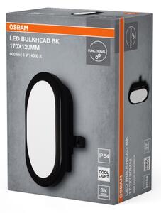 Osram - LED vonkajšie nástenné svietidlo BULKHEAD LED/6W/230V IP54 čierne