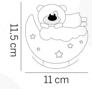 ONLI - LED nabíjateľné detské nočné svetlo NUVOLINA LED/2,5W/5V medveď/ružová