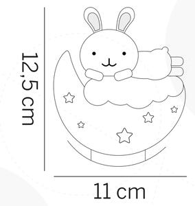 ONLI - LED Nabíjacie detské nočné svetlo NUVOLINA LED/2,5W/5V zajačik/modrá