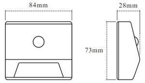 Osram - LED Schodiskové svietidlo so senzorom NIGHTLUX LED/0,25W/3xAAA IP54