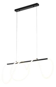 LED luster na lanku FLEXI LED/45W/230V 4000K čierny