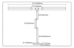 Brilagi-LED Stmievaná dotyková stolová lampa VARIO LED/24W/230V 3000-6500K biela