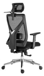 Kancelárska ergonomická stolička ERGO LUX — čierna, nosnosť 150 kg