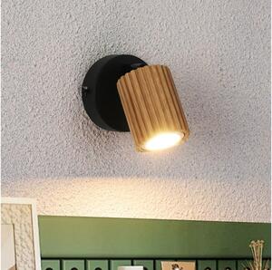 Brilagi - Nástenné bodové svietidlo MODERN WOOD 1xGU10/8W/230V drevo/čierna