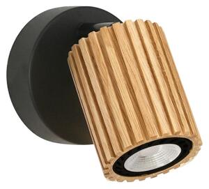 Brilagi - Nástenné bodové svietidlo MODERN WOOD 1xGU10/8W/230V drevo/čierna