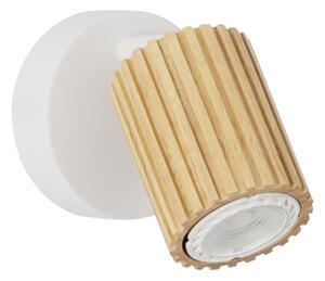 Brilagi - Nástenné bodové svietidlo MODERN WOOD 1xGU10/8W/230V drevo/biela