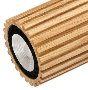 Brilagi - Bodové svietidlo MODERN WOOD 2xGU10/8W/230V drevo/čierna