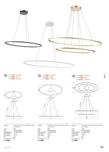 Redo 01-3339 - Stmievateľný LED luster na lanku LEO LED/48W/230V čierna