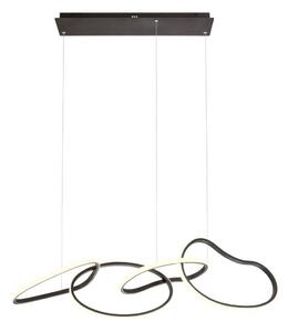 Redo 01-3390 - LED stmievateľný luster na lanku BIAS LED/90W/230V čierny