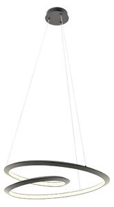 Redo 01-3378 - stmievateľný LED luster na lanku STORM LED/60W/230V, čierny