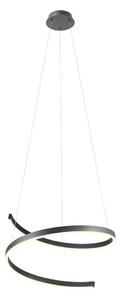 Redo 01-4015 - LED stmievateľný luster na lankách SCROLL LED/38W/230V čierny