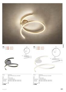 Redo 01-4011 - LED stmievateľné stropné svietidlo SCROLL LED/38W/230V zlaté