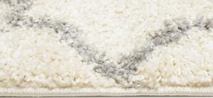 Kusový koberec shaggy Papua krémový 60x100cm