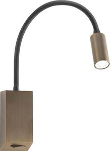 Redo 01-4802 - LED flexibilná lampička HELLO LED/3W/230V bronzová