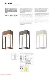 Redo 90604 - LED vonkajšie nástenné svietidlo STAND LED/20W/230V IP65 hnedé