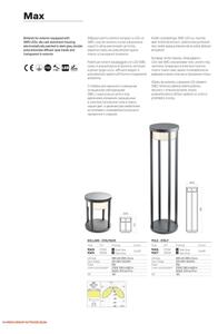 Redo 90676 - LED vonkajšie svietidlo MAX LED/15W/230V 2700K 80 cm IP65 antracitové