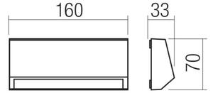 Redo 90679 - Vonkajšie orientačné svietidlo ANDER LED/3W/230V 3000K IP65 antracit