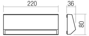 Redo 90680 - Vonkajšie orientačné svietidlo ANDER LED/4W/230V 3000K IP65 antracitové