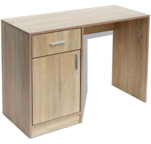 Dubový stôl so zásuvkou a skrinkou, 100 x 40 x 73 cm