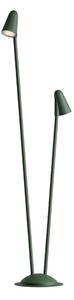 Redo 90713 - LED vonkajšia lampa NIVALIS 2xLED/6,9W/230V 3000K 110 cm IP65 zelená