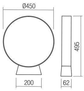 Redo 91067 - LED Vonkajšie svietidlo ONIRO LED/15W/230V 49,5 cm CRI 90 IP65 hnedé