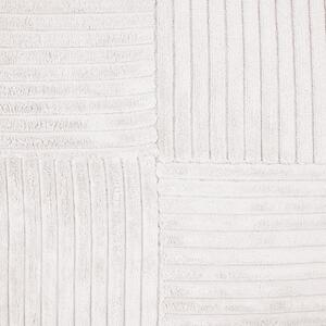 Súprava 2 dekoratívnych vankúšov krémová biela menčestrové obliečky 43 x 43 cm pruhovaný vzor moderný dizajn ozdobné vankúše