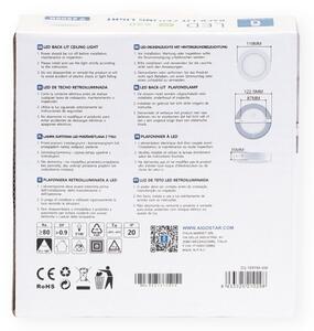 Aigostar - LED prisadené stropné svietidlo LED/6W/230V pr. 12,3 cm 6500K biela