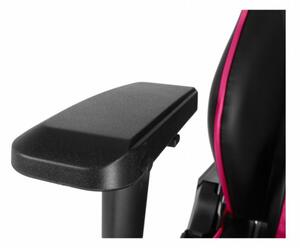 Herná stolička RACING ZK-026 — PU koža, čierna / ružová, nosnosť 130 kg