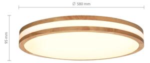 Brilagi - Stmievateľné LED svietidlo MOLINA LED/60W/230V 3000-6500K dub priemer 58 cm +DO