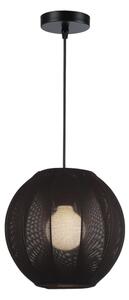 Závesný luster DANA na lankách, 1xE27/15W/230V, priemer 25 cm, čierny