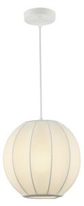 Závesný luster na lanku DANA 1xE27/15W/230V, priemer 25 cm, biely