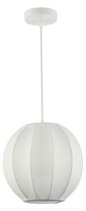 Závesný luster na lanku DANA 1xE27/15W/230V, priemer 25 cm, biely