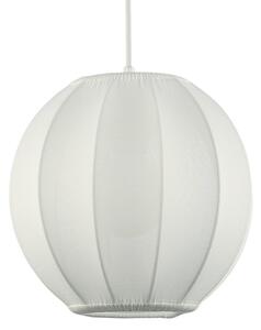 Závesný luster na lanku DANA 1xE27/15W/230V, priemer 25 cm, biely