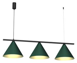 Luster na lanku CAPITAL 3xGX53/15W/230V zelený