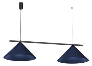Závesné svietidlo na lanku CAPITAL 2xGX53/15W/230V modrá