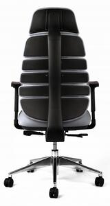 Kancelárska ergonomická stolička SPINE s podhlavníkom — látka, nosnosť 130 kg, viac farieb Zelená