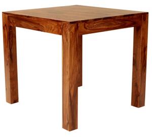 Jedálenský stôl Gani 80x80 z indického masívu palisander Natural