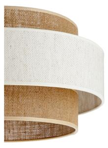 Závesné svietidlo BOHO na lanku 1xE27/60W/230V priemer 40 cm krémová/juta
