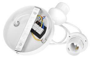 Luster na lanku BOHO 2xE27/60W/230V krémová/juta
