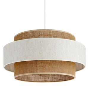 Závesné svietidlo BOHO na lanku 1xE27/60W/230V priemer 40 cm krémová/juta