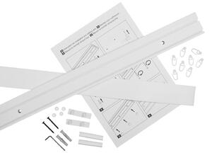 PVC stropná lišta s krytom dvojitá biela Dĺžka koľajnice (cm): 310, Typ prichytenia: Háčiky